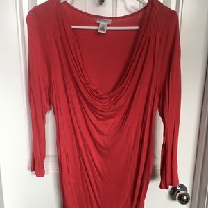 Motherhood Maternity Coral colored Top